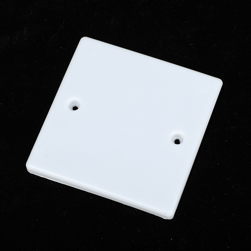 pvc线盒盖板 白色86型方形盖板塑料墙壁开关插座面板空白面板