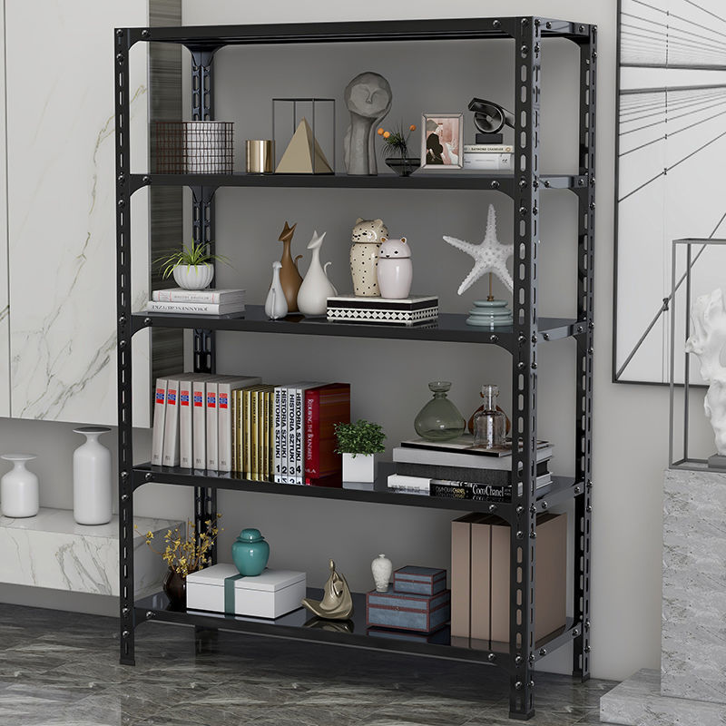 货架家用角钢落地市阳台收纳储物厨房地下室展示服装快递铁架子