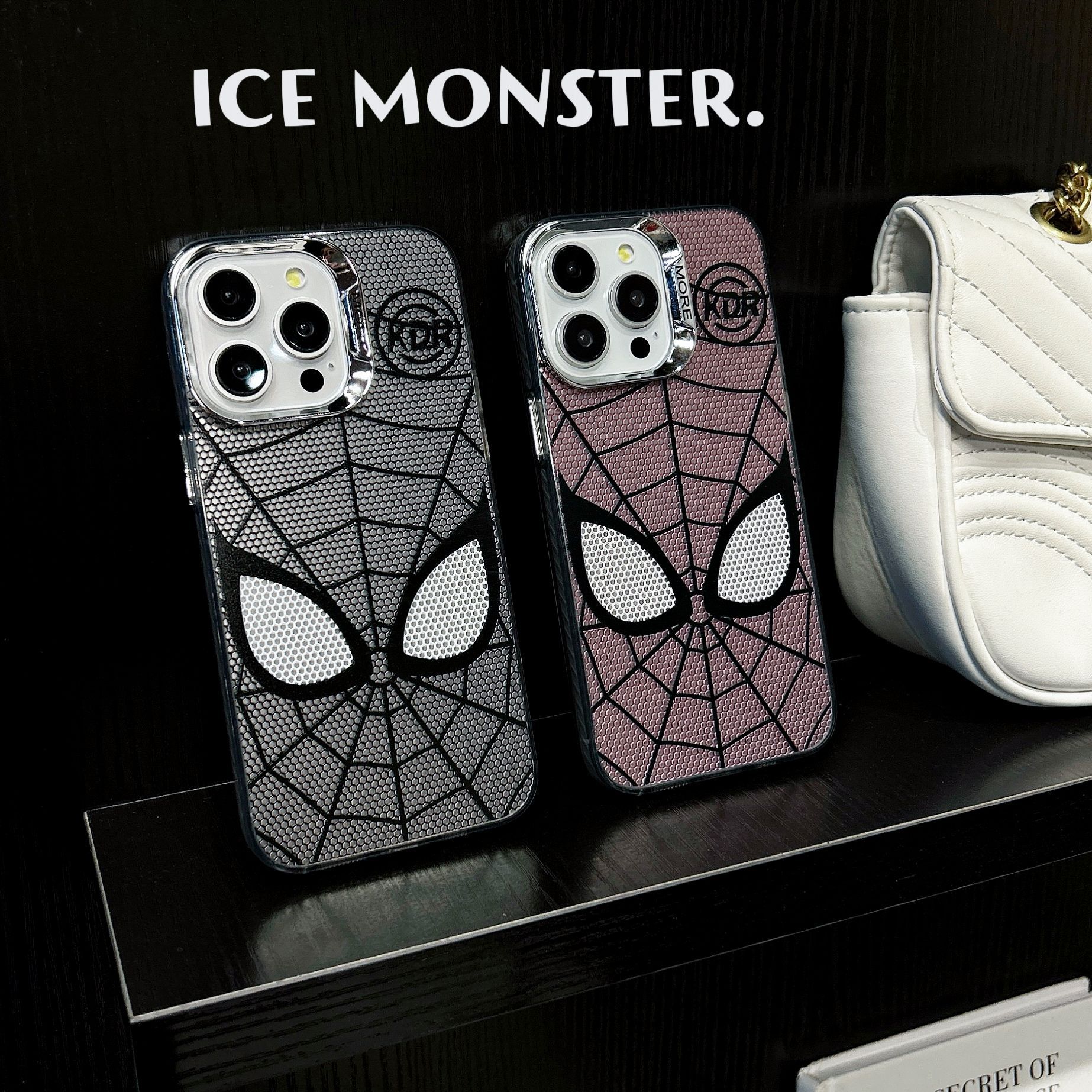 电镀蜘蛛侠适用iphone15promax手机壳苹果12/15硬14pro男女xr爆款