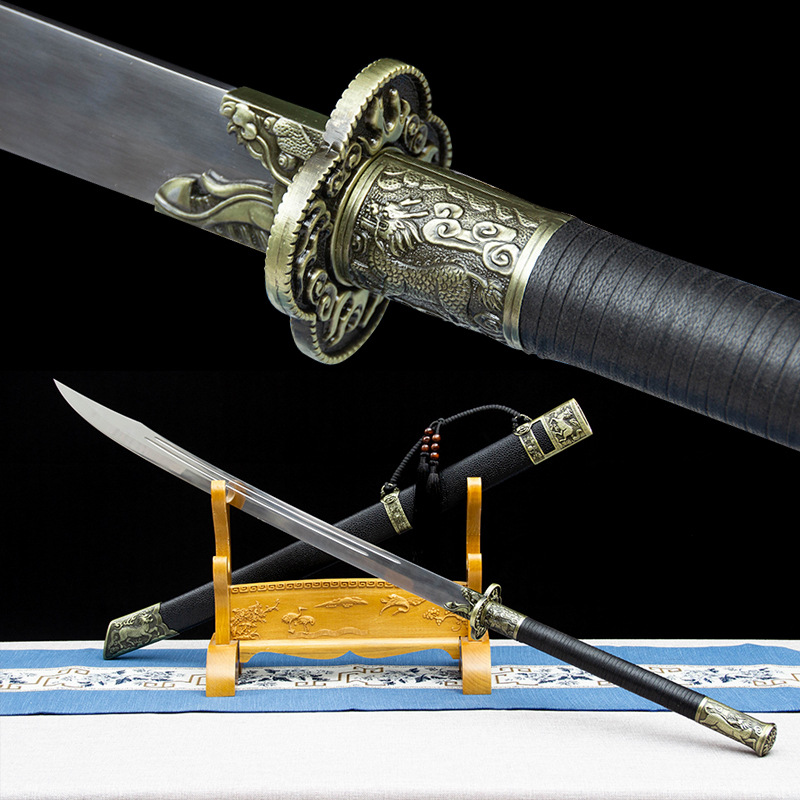 龙泉市龙河匠铺康熙战刀牛尾刀抖音同款网红刀影视道具收藏未开刃