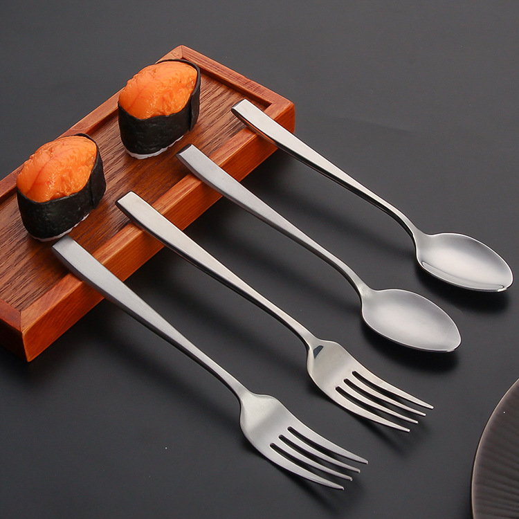 Stainless Steel Knife, Fork and Spoon Set Household Thickened Steak Knife, Fork, Spoon Creative Hotel Restaurant Western Tableware