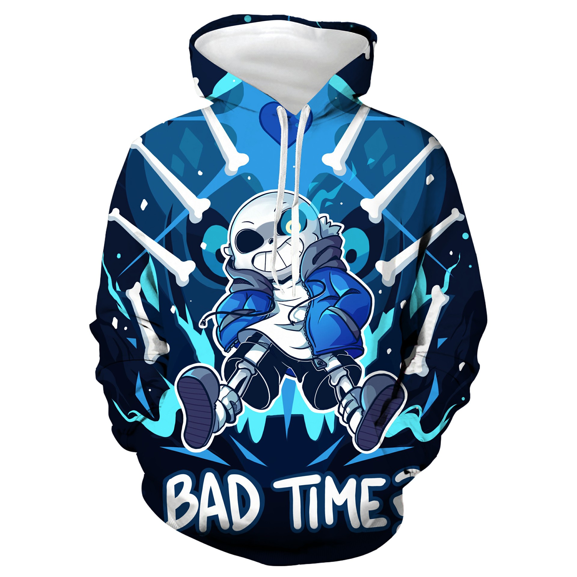 传说之下骷髅兄弟sans加绒动漫卫衣男 undertale游戏外套支持订货