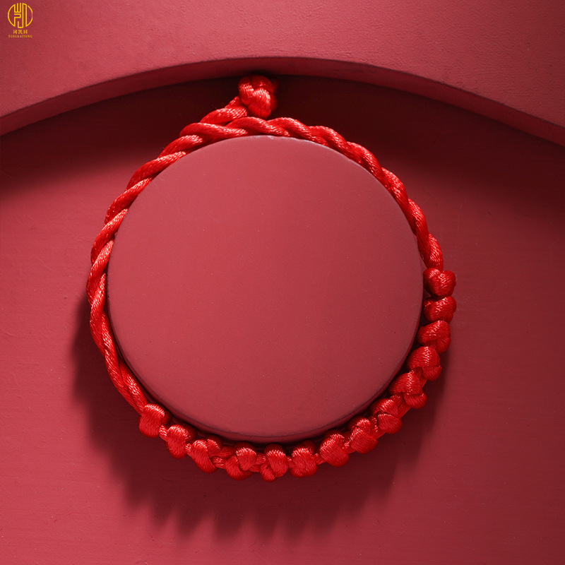 Dragon Boat Festival Red Rope Hand-Woven May Festival Bracelet Ethnic Style Carrying Strap Safe Birth Year Little Red Rope Stall Goods