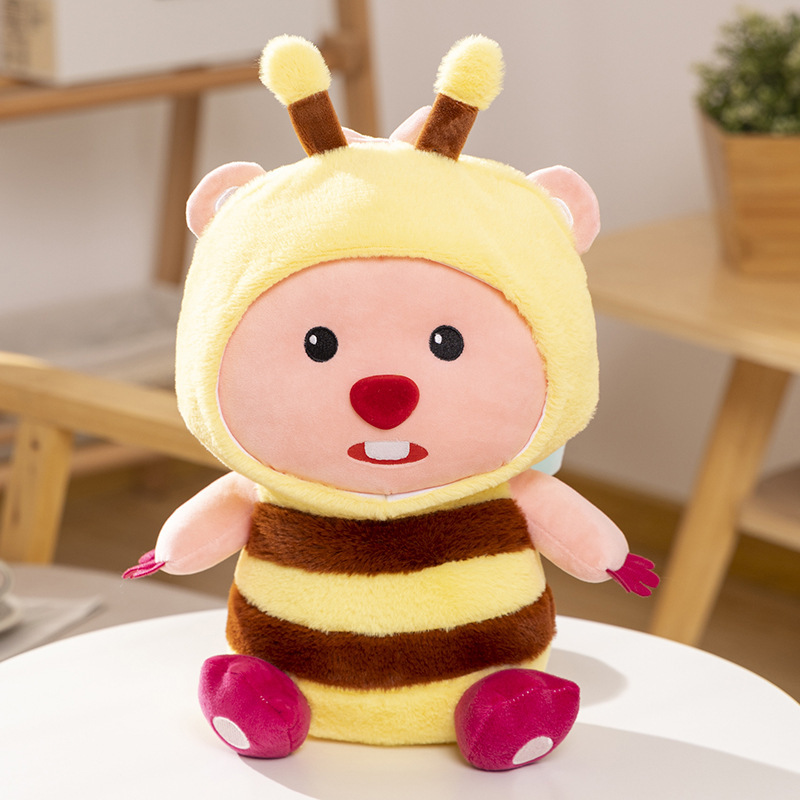 miniso名创优品loopy系列大号变装海狸公仔玩偶毛绒娃娃玩具-阿里巴巴