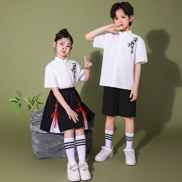 六一儿童表演服装中国风演出服女合唱幼儿园朗诵小学生运动会班服