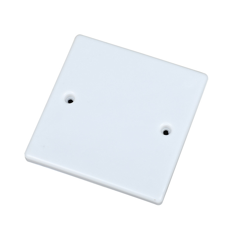 pvc线盒盖板 白色86型方形盖板塑料墙壁开关插座面板空白面板