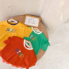 Bangcheng children's wear 2021 summer new pattern Korean Edition men and women Children colour letter Short sleeved T-shirt goods in stock wholesale K224 Bangcheng children's wear 2021 summer new pattern Korean Edition men and women Children colour letter Short sleeved T-shirt goods in stock wholesale K224