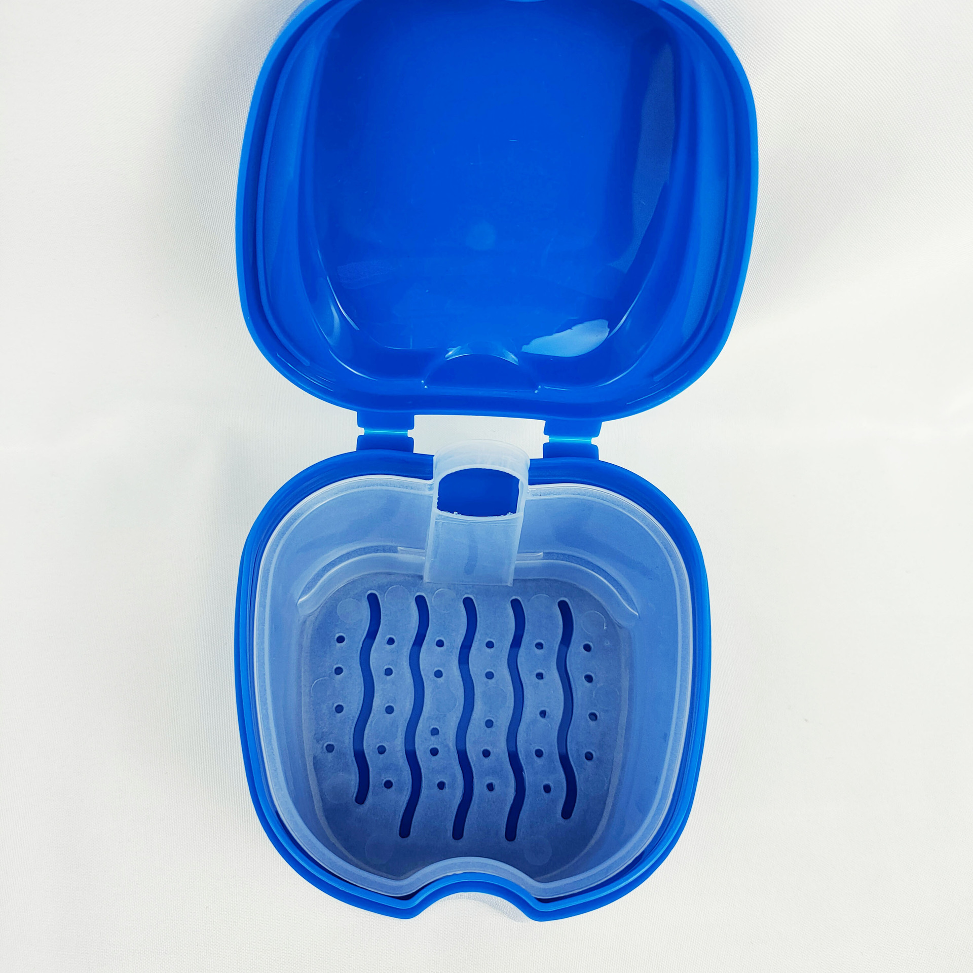 塑料牙盒 带网假牙盒内 义齿盒 塑料假牙盒储牙盒 7个颜色