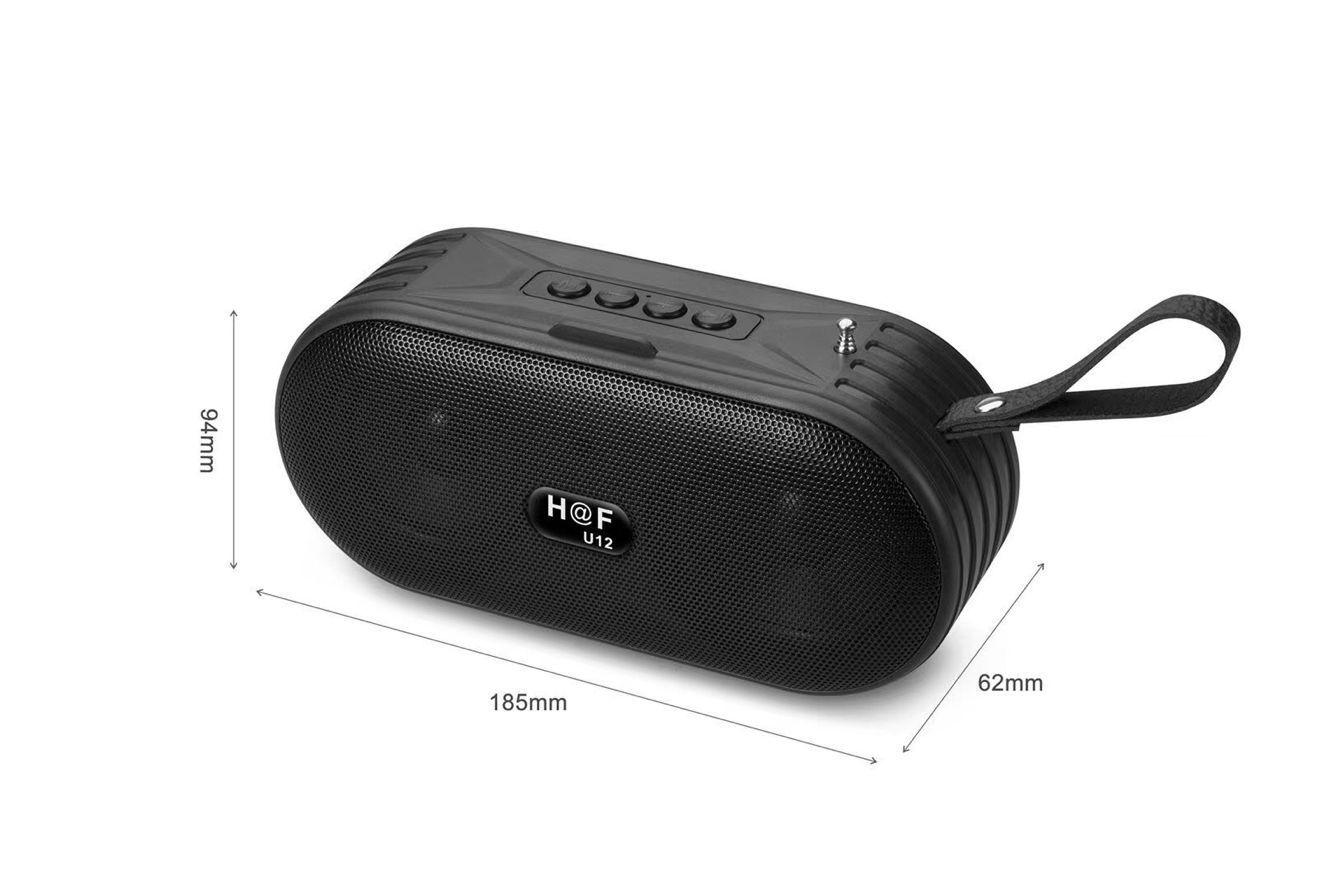 New HF-U12 Wireless Bluetooth Speaker Radio Stand Portable African Hot Sale Mini Double Speaker Bluetooth Speaker