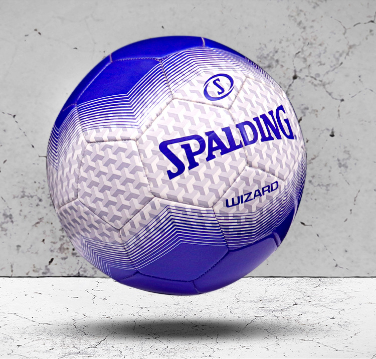 斯伯丁足球5号耐磨训练青少年成人初学真皮脚感练习街头64-923y