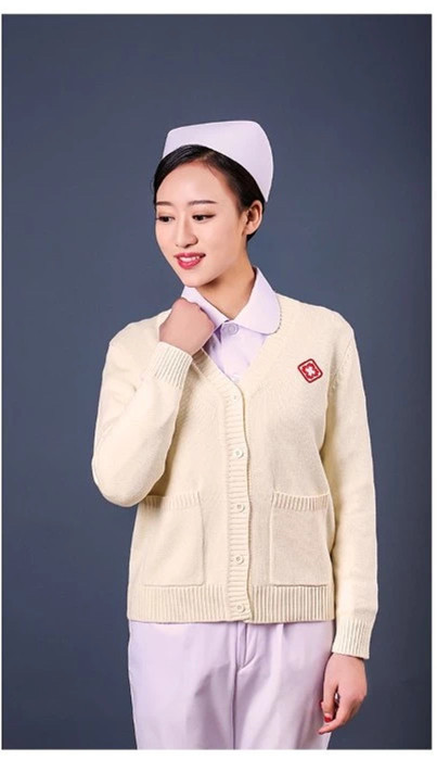 韩版秋冬加厚护士开衫毛衣女护士服医院工作服上衣外套修身百搭