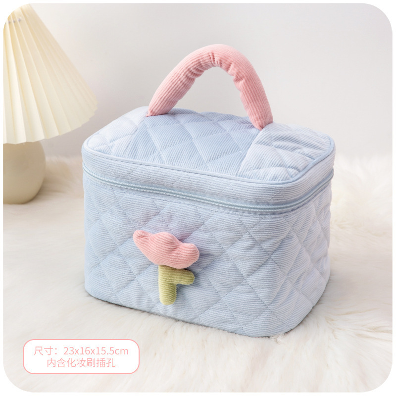 Cosmetic Bag Ins Style Niche 2023 New Advanced Large Capacity Women's Portable Portable Toiletry Storage Box Bag Box