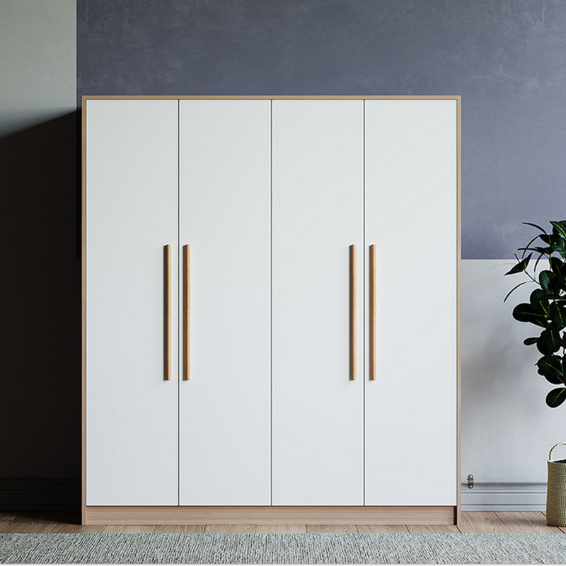 衣柜北欧简约衣橱出租房公寓整体四门/三门/两门组装木质家具