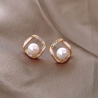 Ear Studs Earrings Pearl Earrings Elegant High Sense Niche High Quality Wholesale Jewelry Ornament New 925 Silver Needle