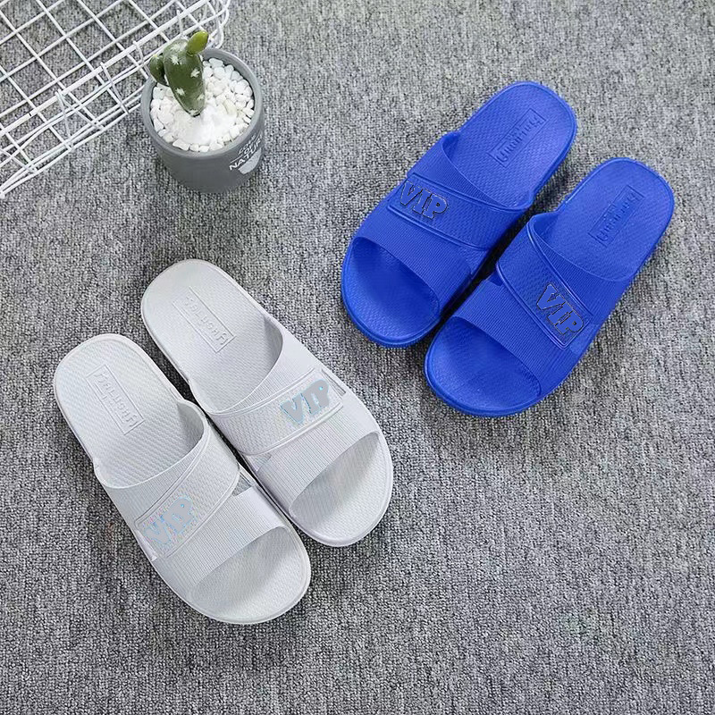 [New Style] Men's Slippers Comfortable Soft Bottom Not Tired Feet Big Men's Slippers Bath Slippers Hotel Slippers Wholesale