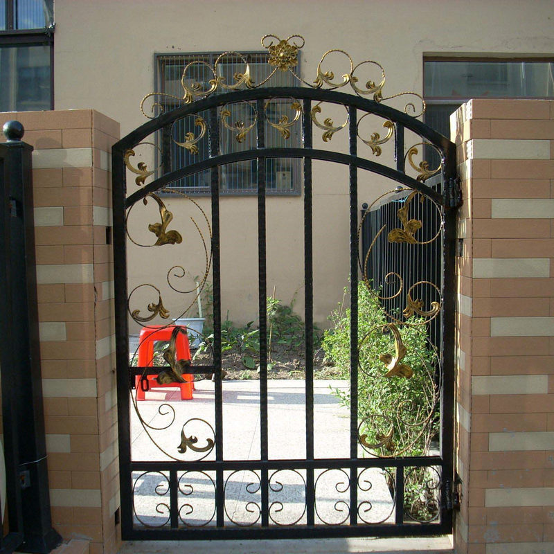 厂家直销 铁艺单开门 人行道门 铁艺小门 复古铁艺门 欧式铁艺门