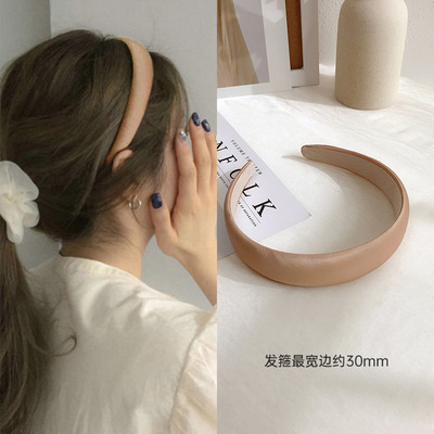 Go to the Windy Place Liu Yifei Xu Hongdou Same Style Hairpin Headband Female High Skull Top Green Mori Style Headband Hair Accessories