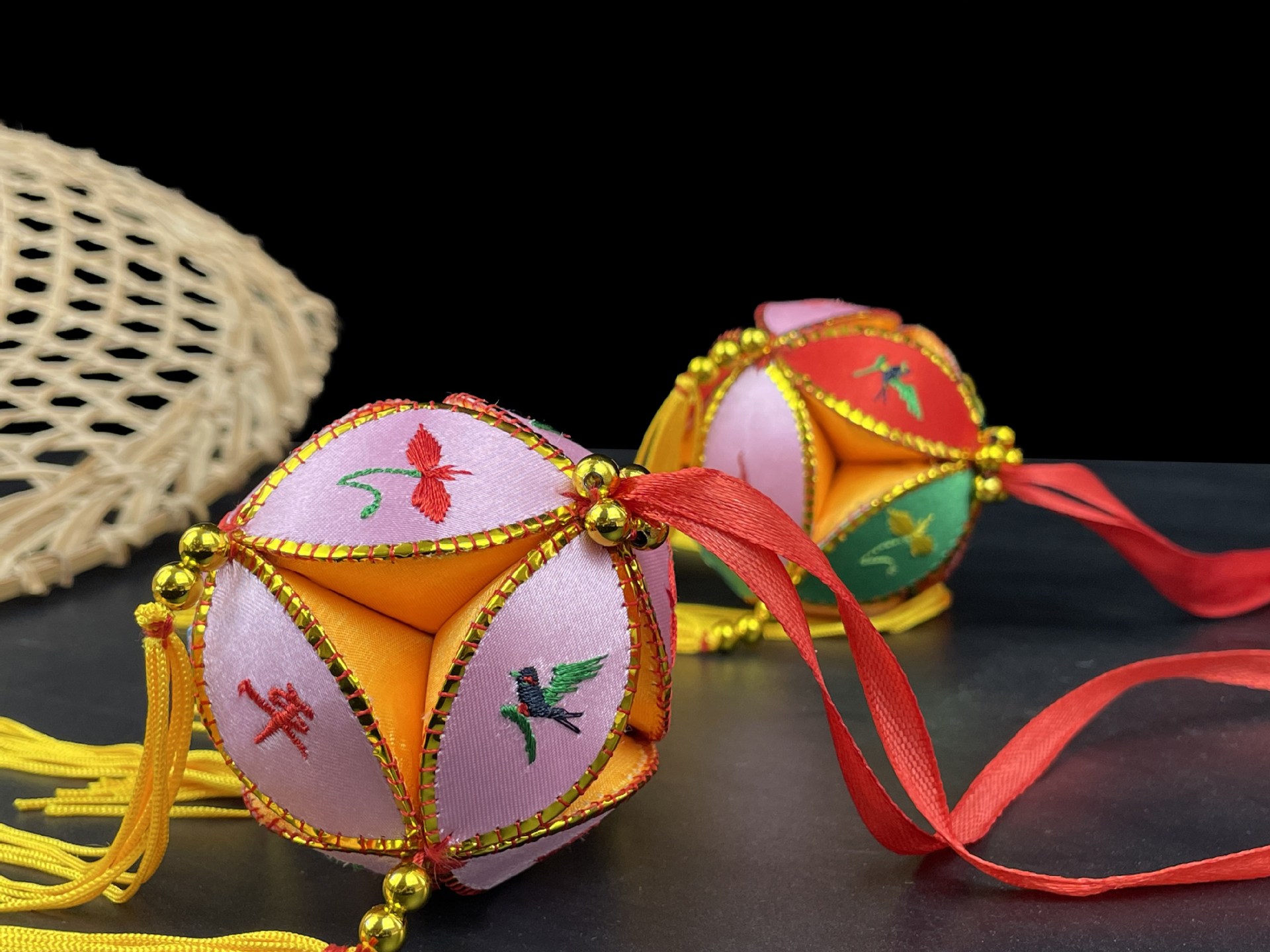 三月三绣球6cm三月三抛绣球广西壮族靖西旧州手工挂件庆典节日