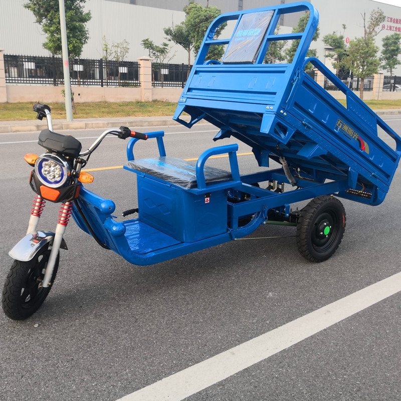 新款电动三轮车拉货载重电三轮拉货电瓶三轮车小型代步山区电动车