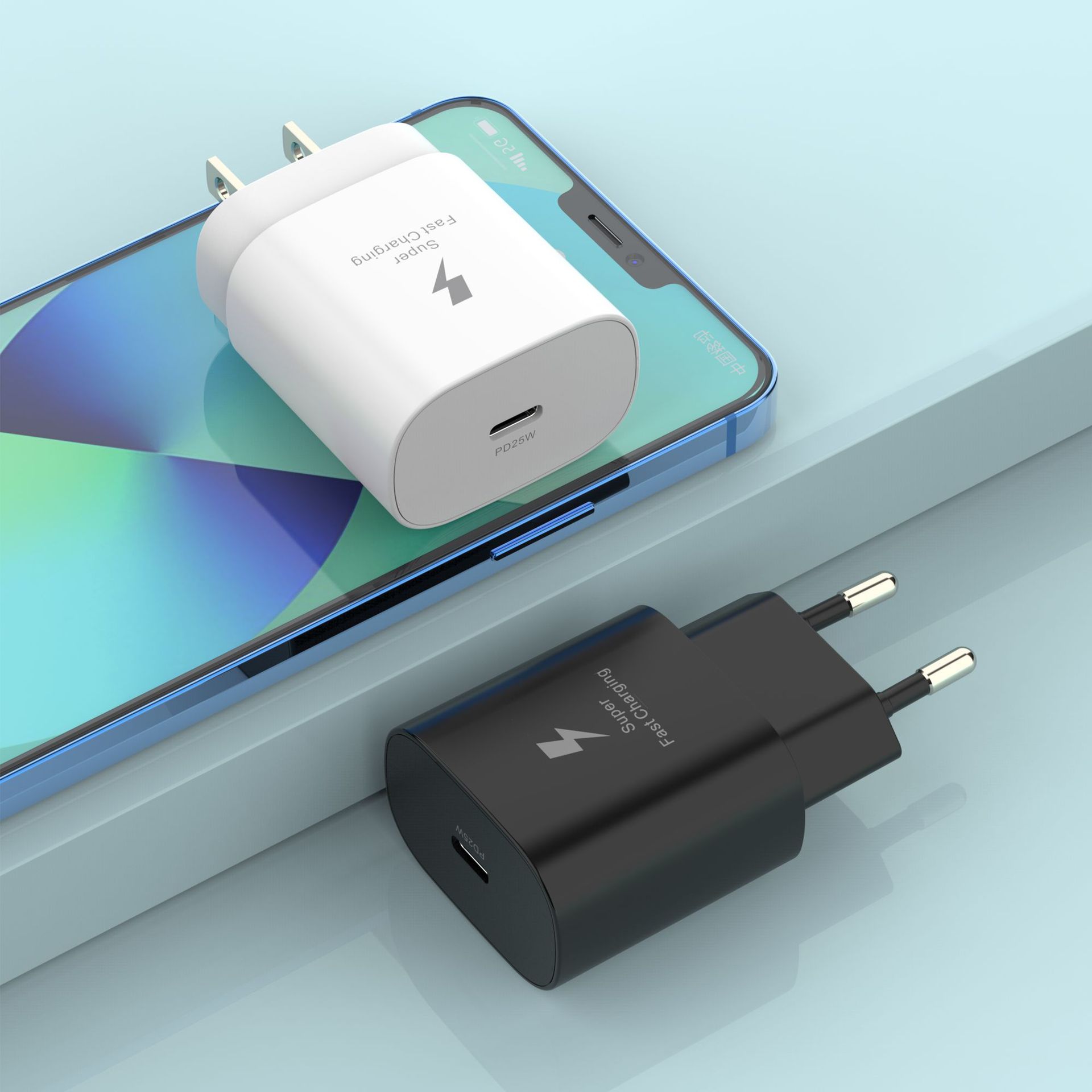 pd25w美规快充etl认证适用于三星手机超快充电器 带pps25w充电器