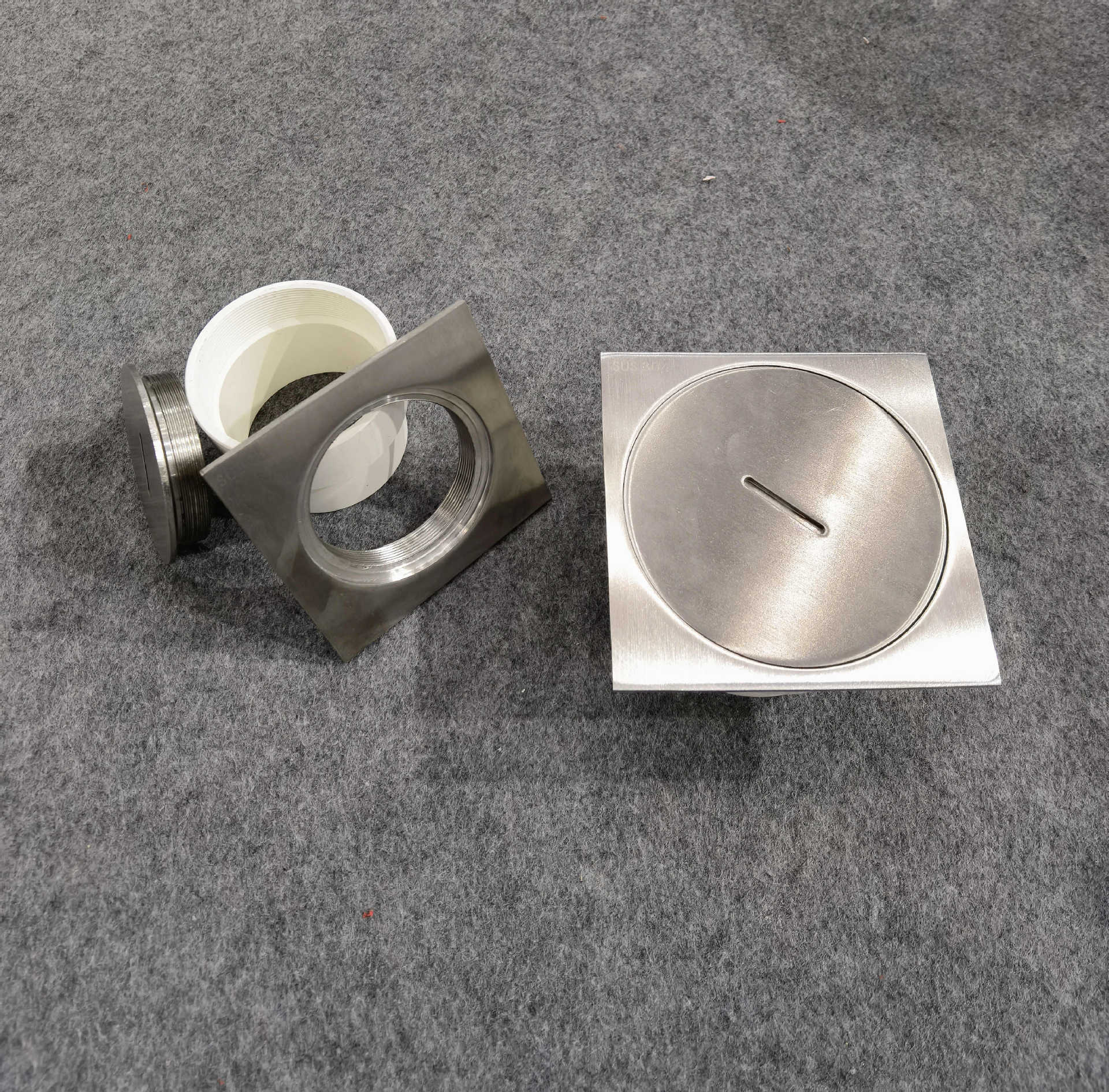 304不锈钢清扫口地漏地面检查口扫除口堵头排污口工程养猪场pvc管