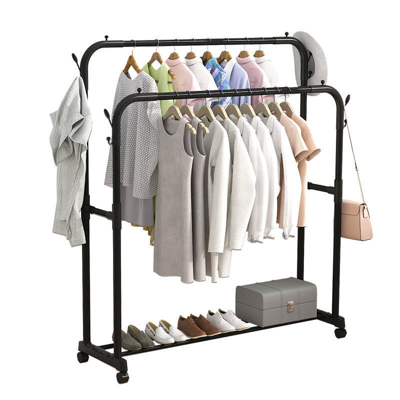 Clothes Hanger Floor Student Household Dormitory Folding Bedroom Drying Rack Balcony Storage Simple Coat Rack Wholesale