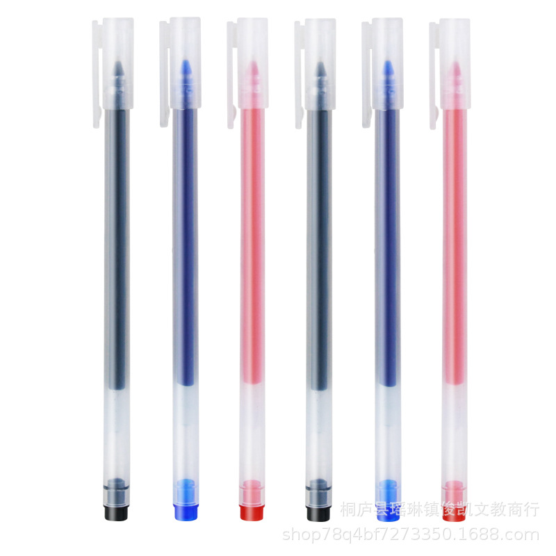 High Quality Full Needle Tube 0.5 Juneng Write Gel Pen Advertising Marker Large Capacity Signature Pen Printable Logo Package after-Sales