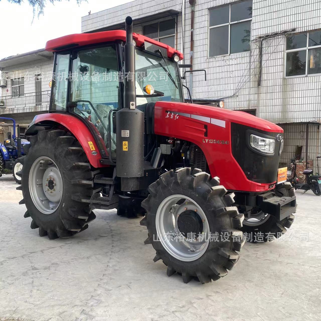 高配置东方红ly1204四驱拖拉机 水旱两用打浆灭茬犁地旋耕农用机
