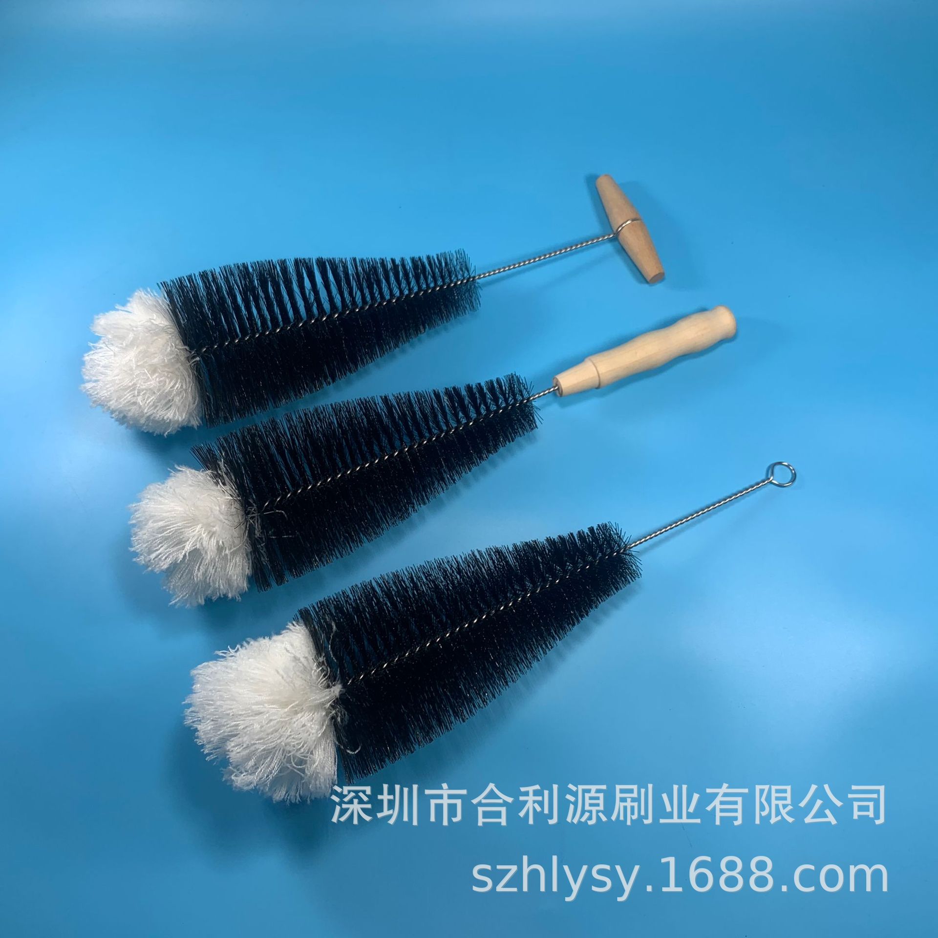 厂家直销苏打水玻璃瓶清洁刷 瓶刷 汽泡瓶清洗毛刷 不锈钢材质