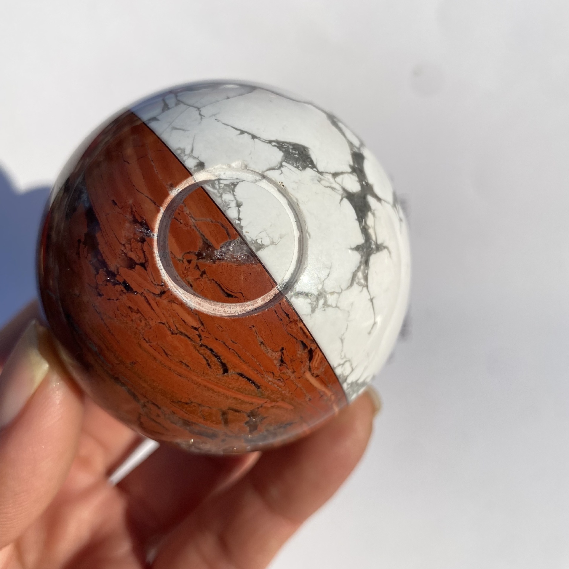 爆款跨境热销天然水晶宝石神奇宝贝精灵球家庭办公室摆件小礼物