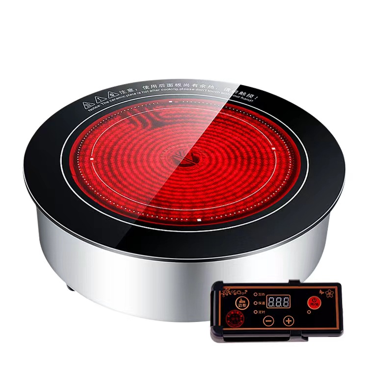 商用电陶炉 圆形大功率2500w嵌入式火锅电陶炉砂锅炉 定制logo