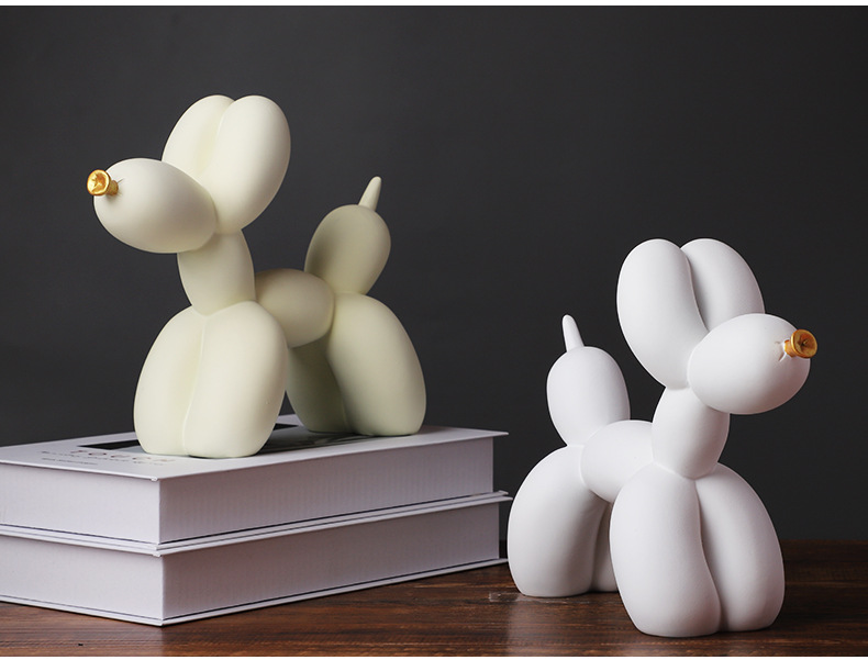 北欧气球狗现代简约创意树脂家具客厅摆件树脂工艺品办公室装饰家