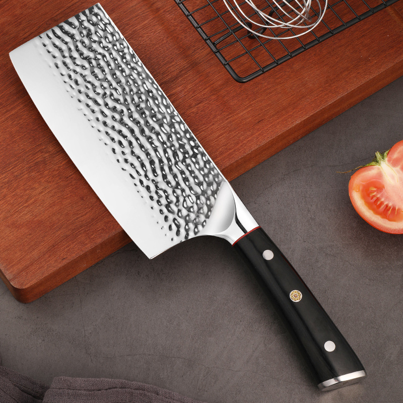 狂鲨锤纹女菜刀 djc502-锤纹版女款-成品