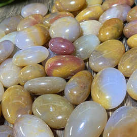 天然黄玉髓原石手把件无雕刻玛瑙把玩件鹅卵石玉髓手把件厂家批发