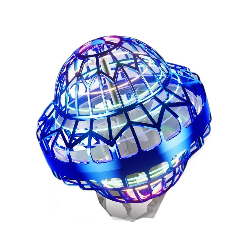 跨境回旋球感应黑科技飞行球ufo指尖发光悬浮陀螺飞行器儿童玩具