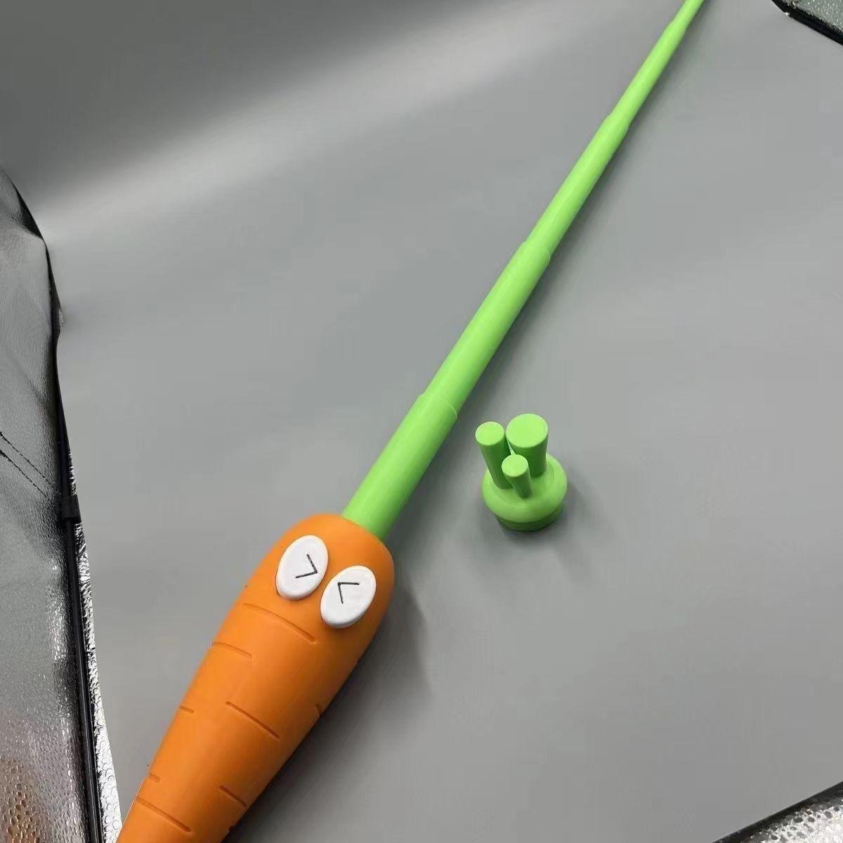 Douyin 3D Printing Retractable Radish Sword Simulation Carrot Shape Stretchable Baton Decompression Creative Toy Shrink Sword