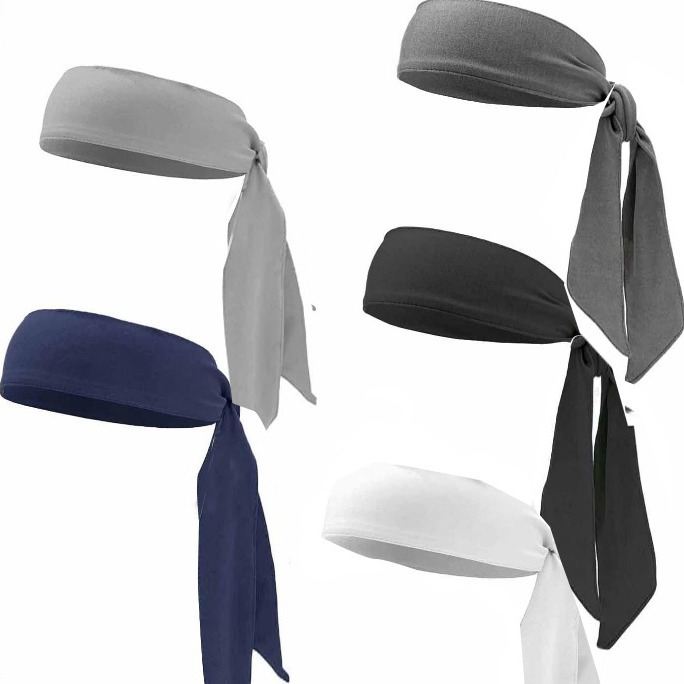 跨境男士速干网球海盗长飘发带女士户外运动健身头巾吸汗头带