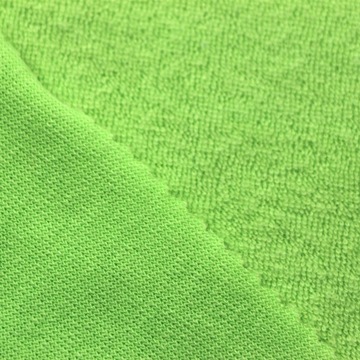 轻磨毛cvc毛巾布针织反包棉涤小毛圈布碳素磨毛cvc毛巾布服装面料