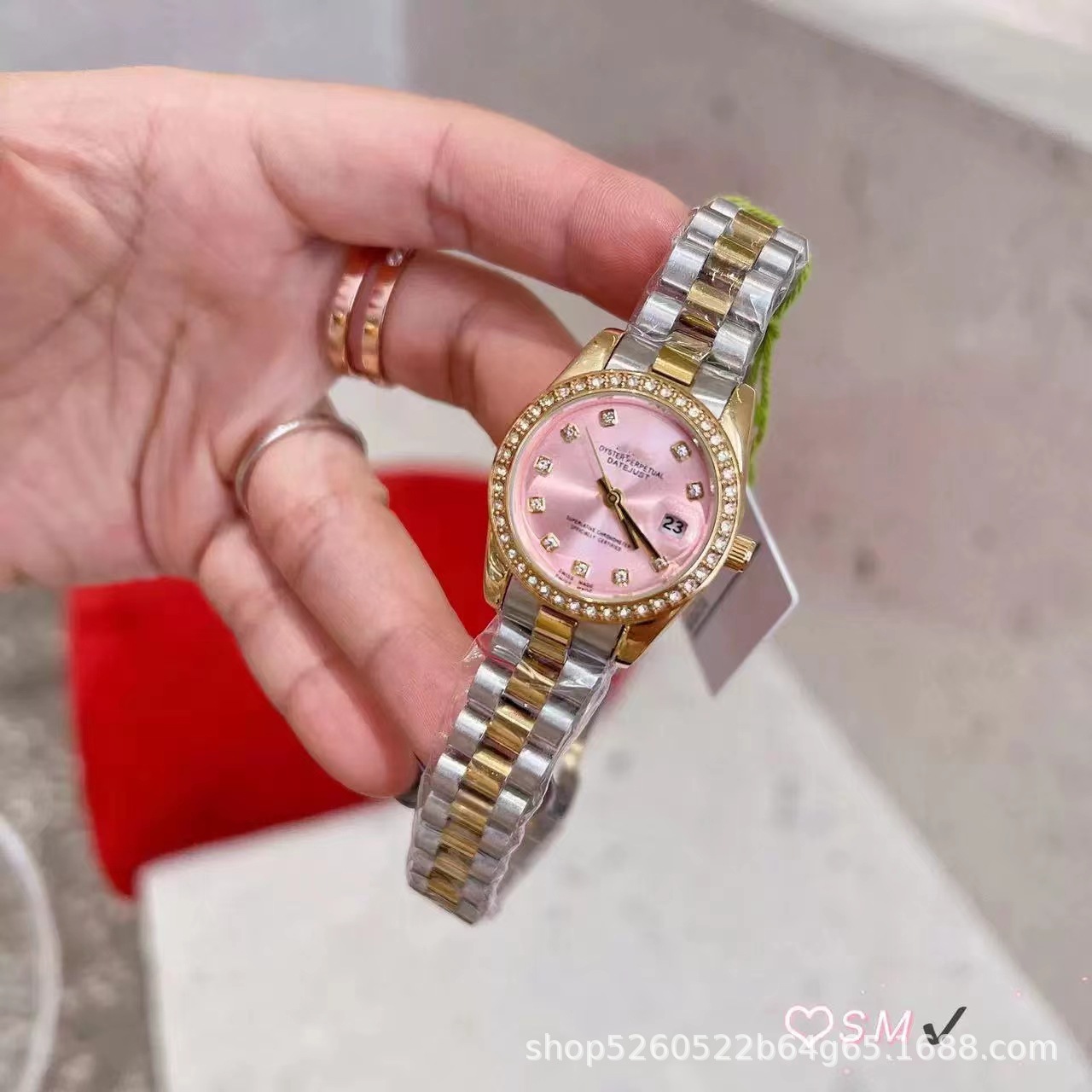 Lao Jia 31mm Log Series Automatic Mechanical Fashion Women's Wear Diamond-Embedded Watch Fine Steel Case Sapphire Glass