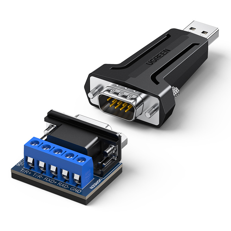 绿联usb转485串口线转换器电脑rs422工业级九针串口数据连接转usb