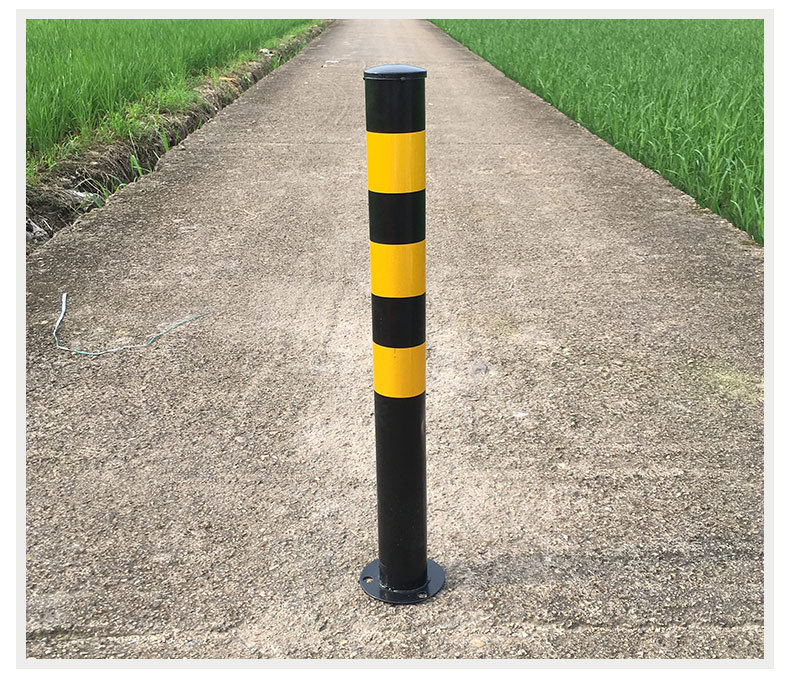 钢管警示柱路桩地桩交通隔离桩防护铁立柱警示桩路障停车柱