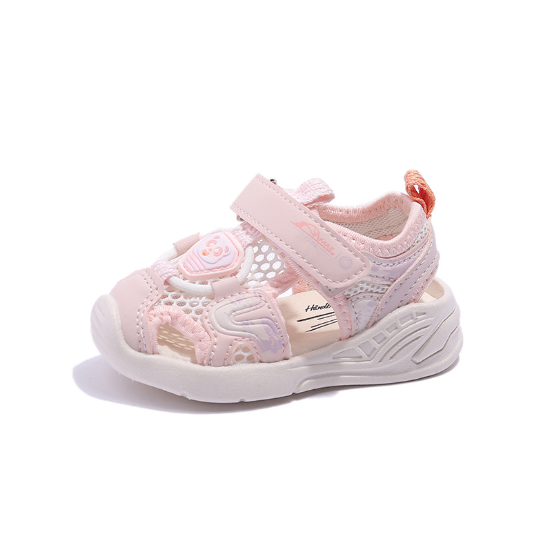 2023 Summer New Baby Boy Toddler Sandals Soft-Sole Functional Shoes Closed Toe Anti-Kick Baby Girl Shoes Generation Hair