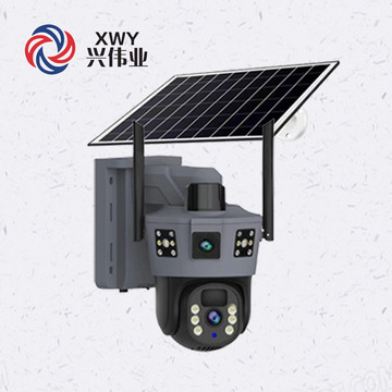 户外4g三画面太阳能摄像头低功耗防水摄像机高清wifi全彩监控摄像