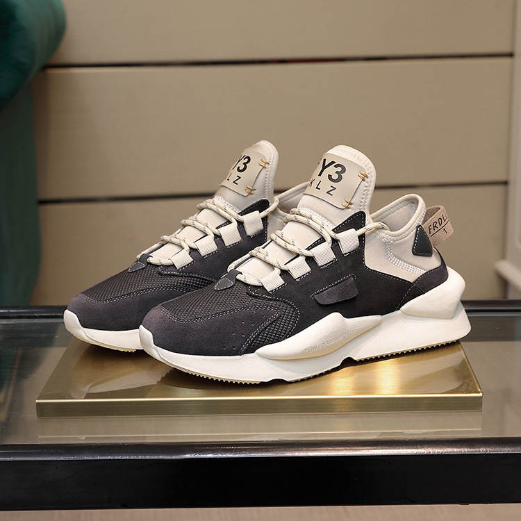 y3klz男鞋春新款真皮黑武士运动鞋男款潮鞋品牌批发男士休闲鞋子