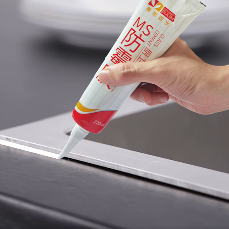 淘菜盆玻璃胶防水防霉厨卫缝隙填缝剂封边硅胶瓷白马桶密漏水封胶