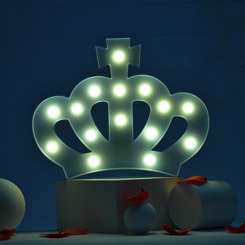 新品led灯装饰灯 皇冠造型舞台装饰柔性灯 ins风店铺墙面氛围灯