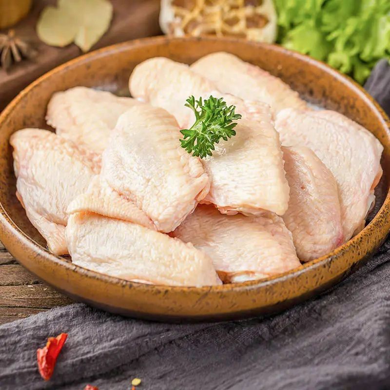 鸡翅中生鲜冷冻冰鲜鸡中翅2斤4斤冰冻翅中家用批发商用奥尔良翅中