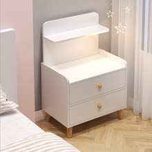 床头柜置物架卧室简易出租房用收纳储物柜现代简约小型轻奢床边柜