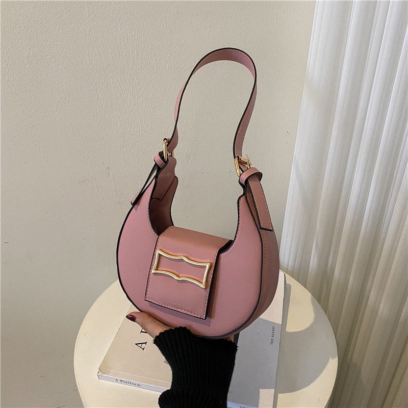 Cross-Border Bags Women's New Fashion Crescent Underarm Bag Special Interest Light Luxury Shoulder Messenger Bag