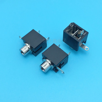 pj-2f01耳机插座 光孔 3脚 单声道 2.5mm音频母座 耳机母座-阿里巴巴